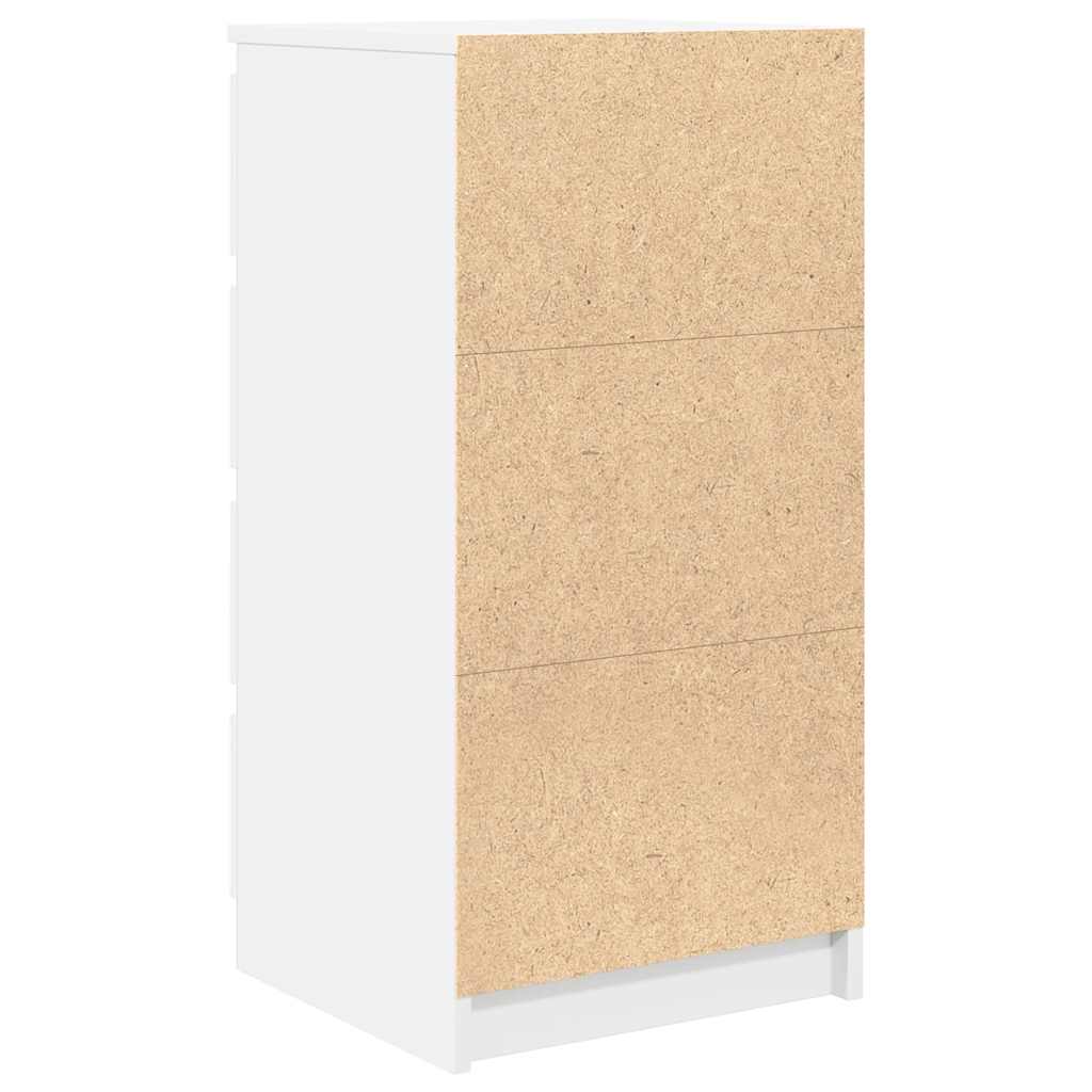 Sideboard with Drawers White 37.5x35x99 cm Engineered Wood